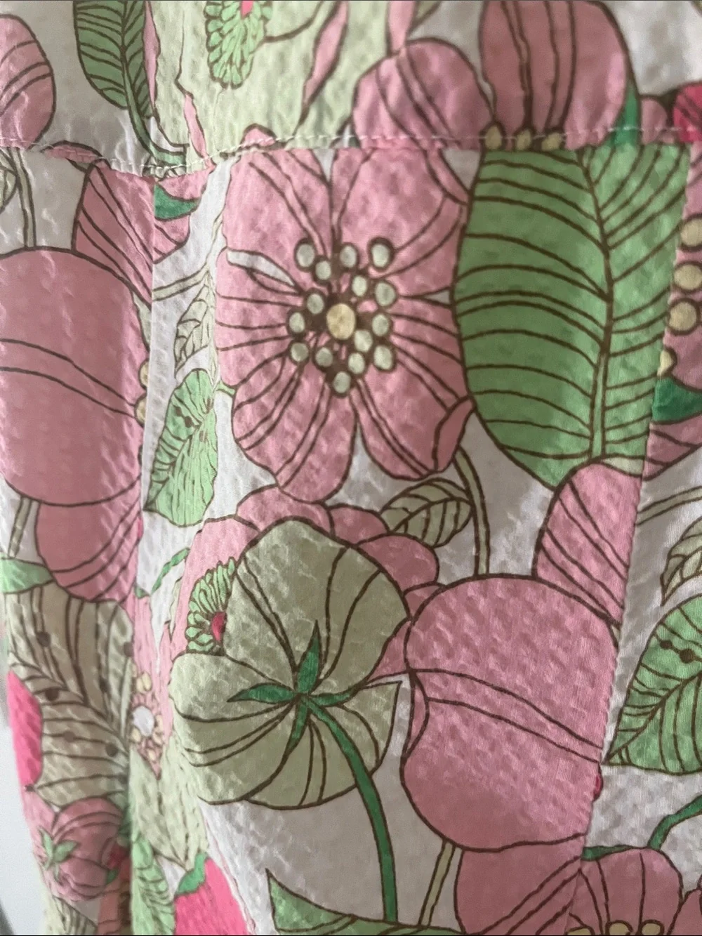 VINTAGE Gap Floral Tropical swing summer sun dress seersucker cotton Sz 3T